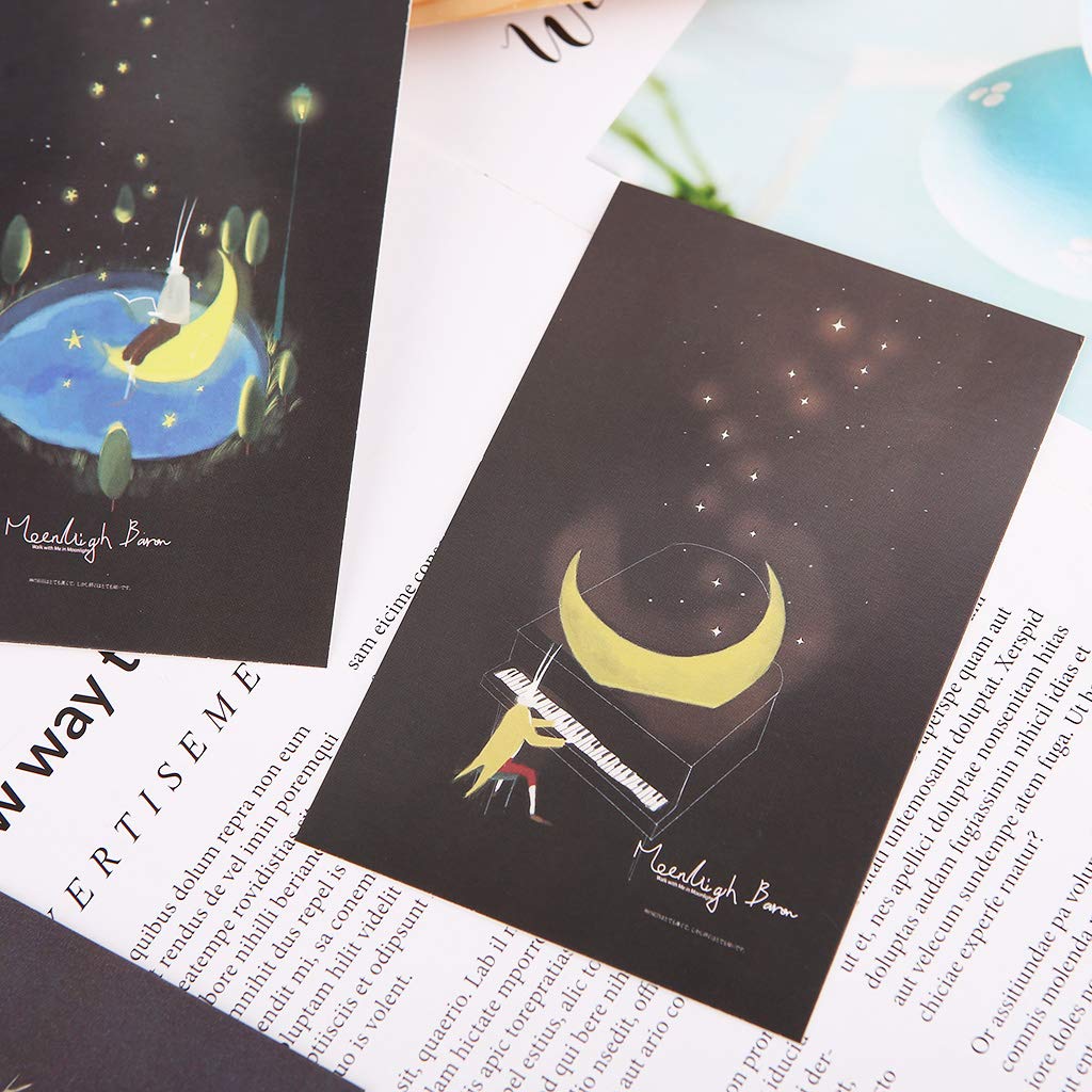 Amazon.co.jp: TAIYANBESTT30Piecesヴィンテージルミナスポストカード